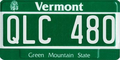 VT license plate QLC480