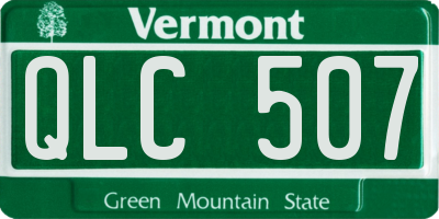 VT license plate QLC507