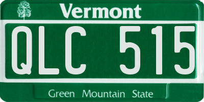 VT license plate QLC515
