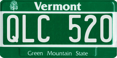 VT license plate QLC520