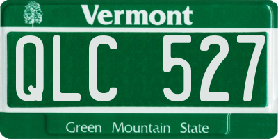 VT license plate QLC527