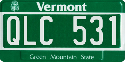 VT license plate QLC531