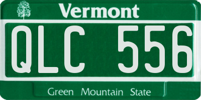 VT license plate QLC556