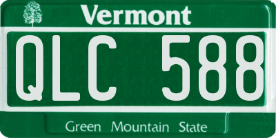 VT license plate QLC588