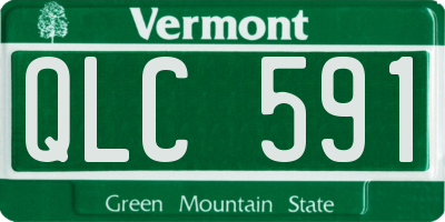 VT license plate QLC591