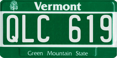 VT license plate QLC619