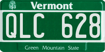 VT license plate QLC628