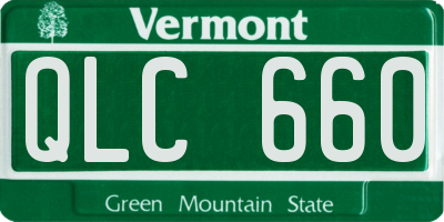 VT license plate QLC660