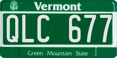 VT license plate QLC677