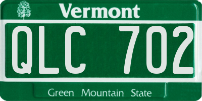 VT license plate QLC702