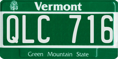 VT license plate QLC716