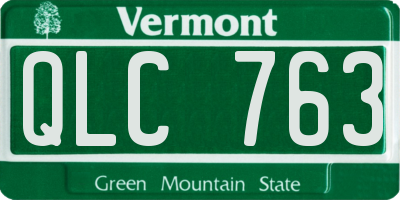 VT license plate QLC763