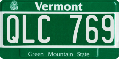 VT license plate QLC769