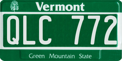VT license plate QLC772