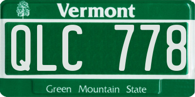 VT license plate QLC778