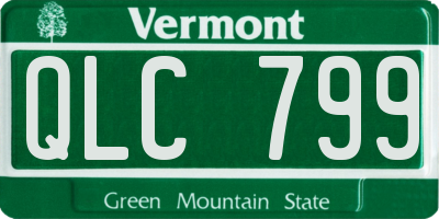 VT license plate QLC799