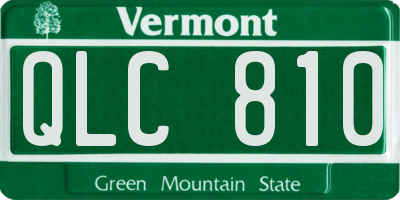 VT license plate QLC810