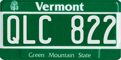 VT license plate QLC822