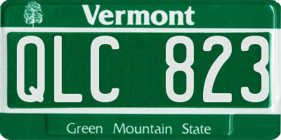 VT license plate QLC823