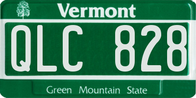 VT license plate QLC828