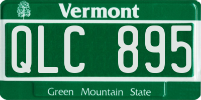 VT license plate QLC895