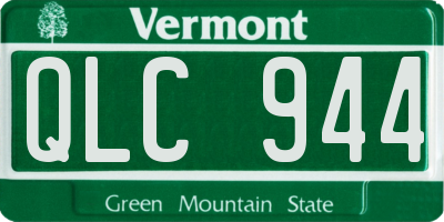 VT license plate QLC944