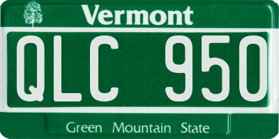 VT license plate QLC950