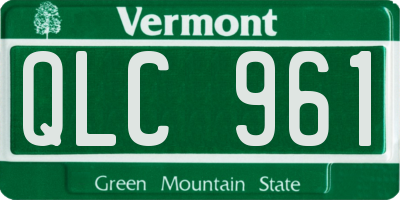 VT license plate QLC961
