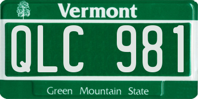 VT license plate QLC981