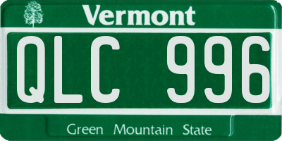 VT license plate QLC996