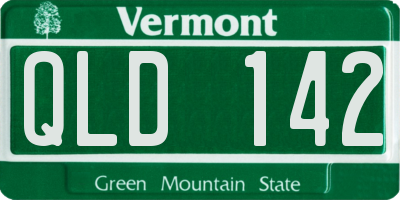 VT license plate QLD142