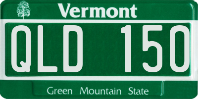 VT license plate QLD150