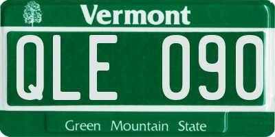 VT license plate QLE090