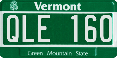 VT license plate QLE160