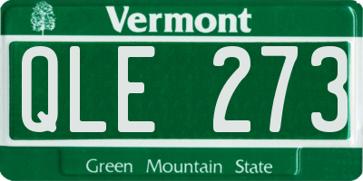 VT license plate QLE273
