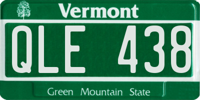 VT license plate QLE438