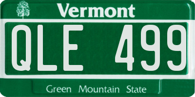 VT license plate QLE499