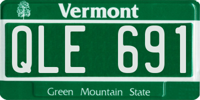 VT license plate QLE691
