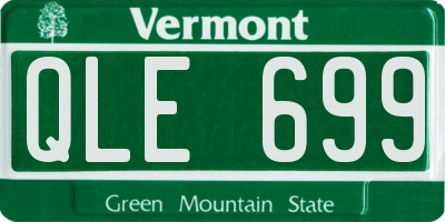VT license plate QLE699