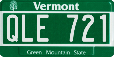 VT license plate QLE721