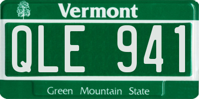 VT license plate QLE941