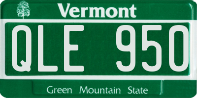 VT license plate QLE950