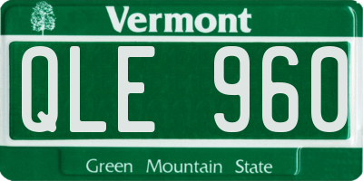 VT license plate QLE960