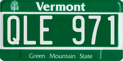 VT license plate QLE971