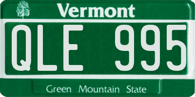 VT license plate QLE995
