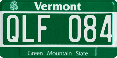 VT license plate QLF084