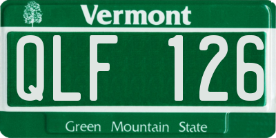 VT license plate QLF126