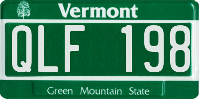 VT license plate QLF198