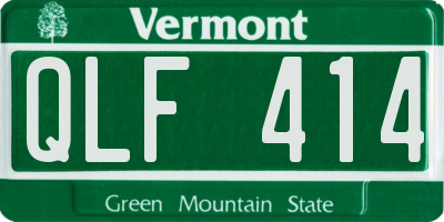 VT license plate QLF414