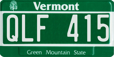 VT license plate QLF415